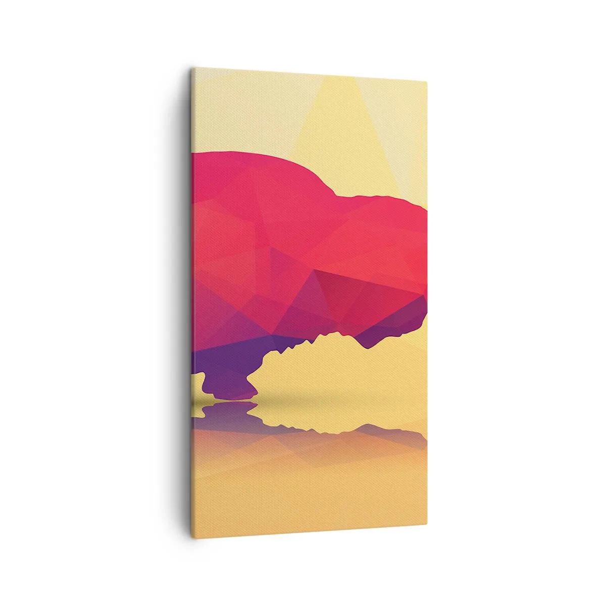 Canvas picture - Amarantine Power of a Bison - 45x80 cm