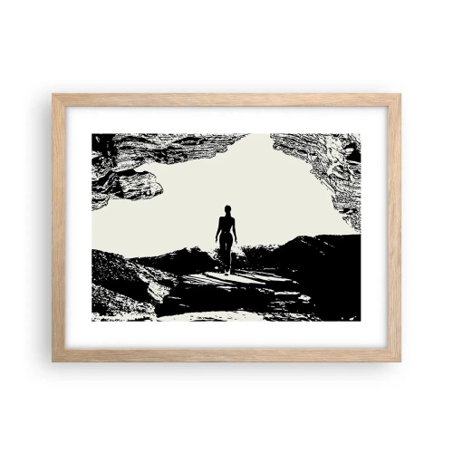 Poster in light oak frame - New Look - 40x30 cm