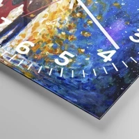 Clock face with numbers