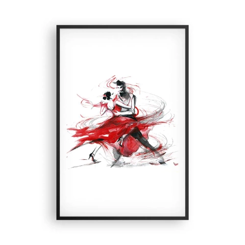 Poster in black frame - Tango - Rhythm of Passion - 61x91 cm