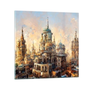 Glass picture - City of Cities - 40x40 cm