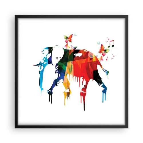 Poster in black frame - Everyone Can Dance - 50x50 cm