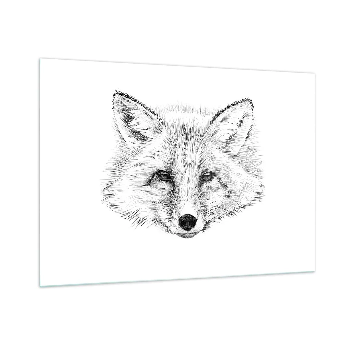 Glass picture - Foxy Look - 100x70 cm
