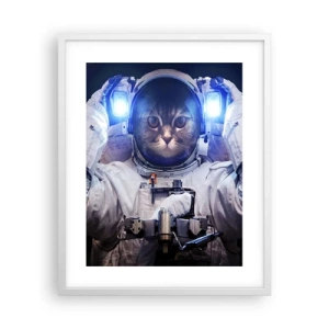 Poster in white frmae - Houston, You've Got a Problem - 40x50 cm
