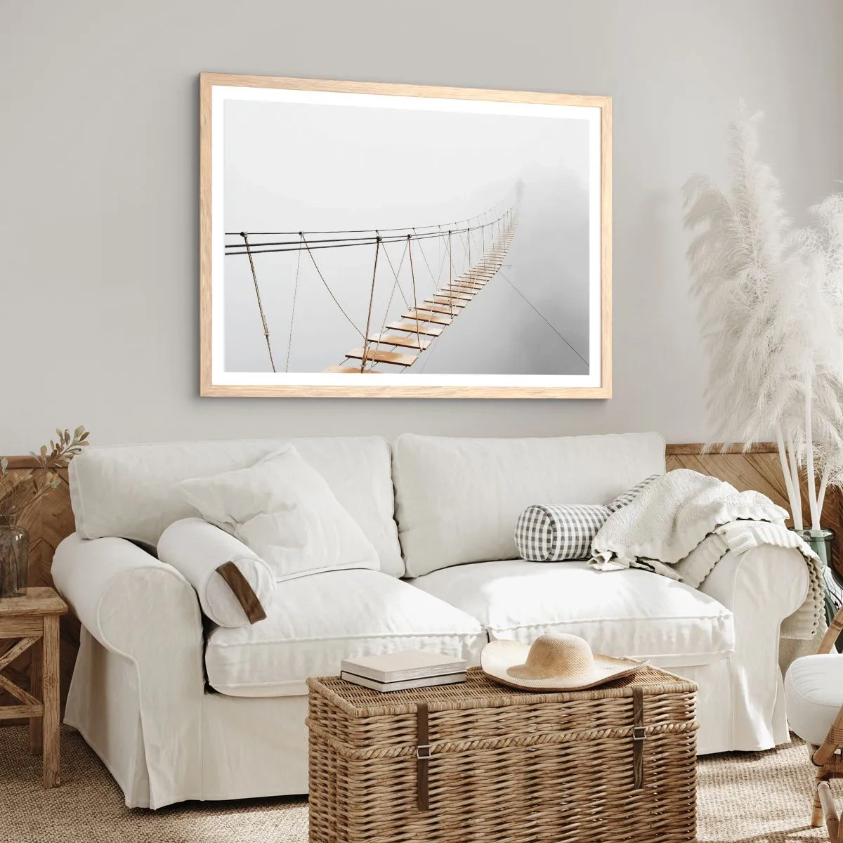 Poster in light oak frame - Where Did He Take You? - 70x50 cm