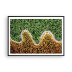 Poster in black frame - Borders and Breakthroughs - 100x70 cm