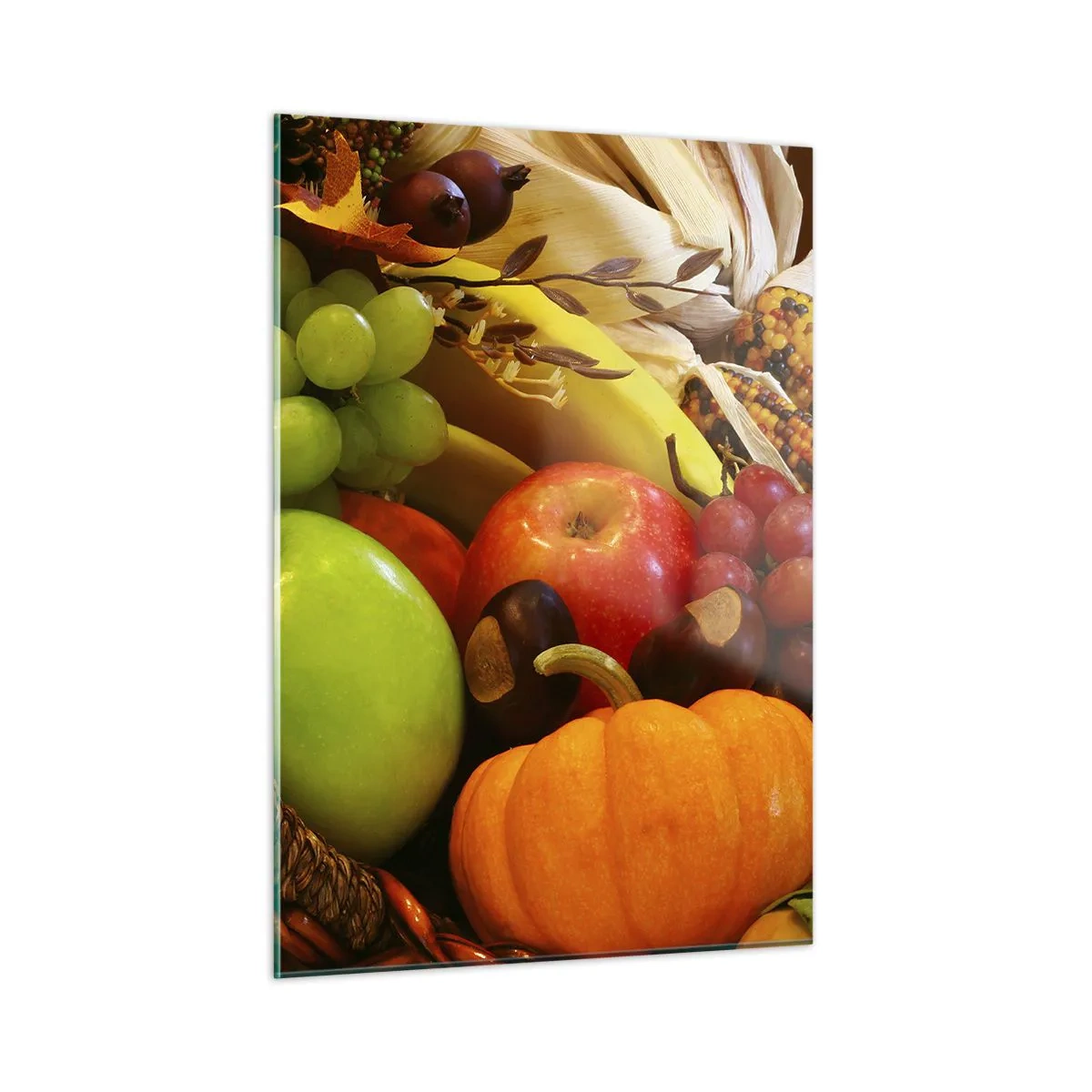 Glass picture - Basket of Abundance - 50x70 cm