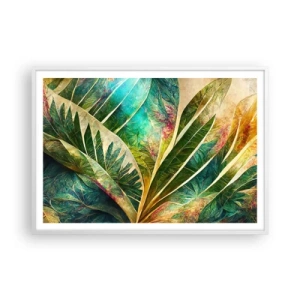 Poster in white frmae - Colours of the Tropics - 100x70 cm