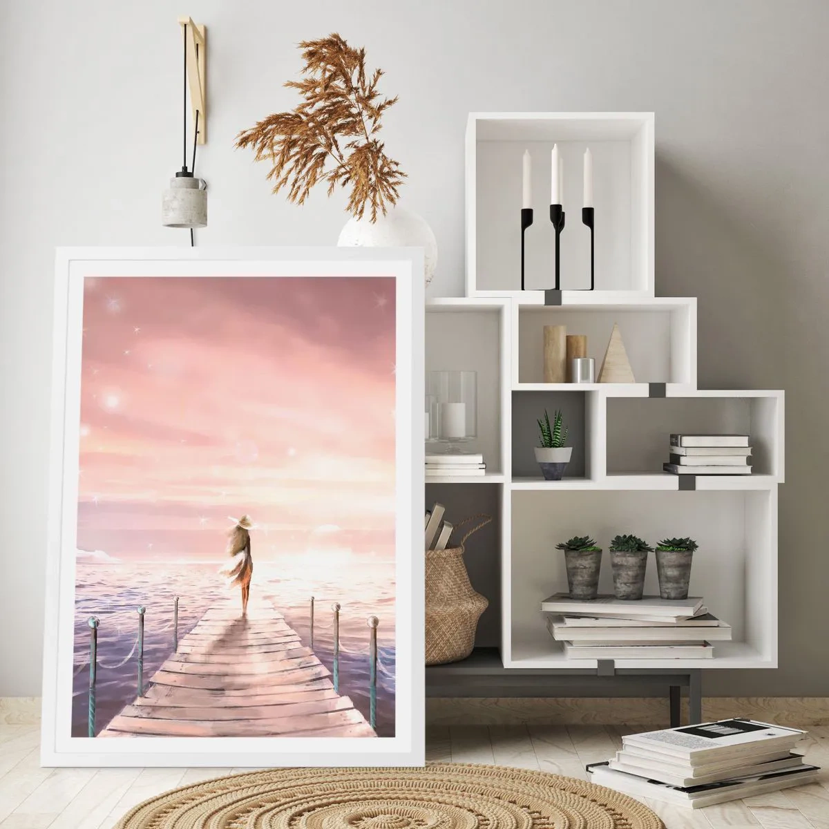 Poster in white frmae - In a Dream World - 50x70 cm