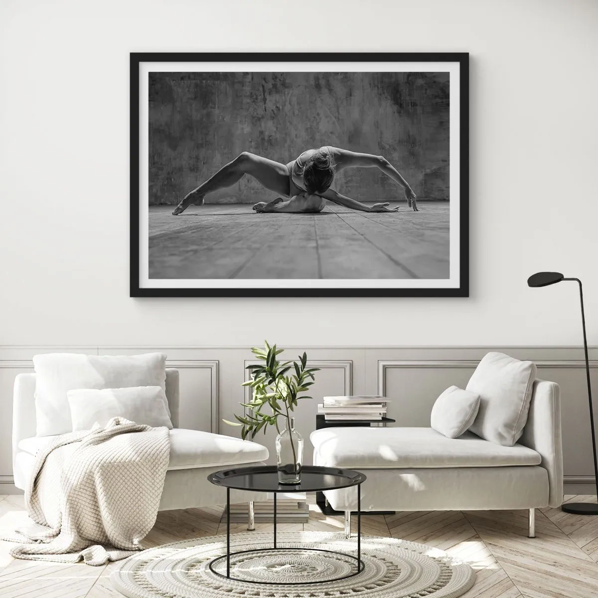 Poster in black frame - Found Symmetry - 91x61 cm