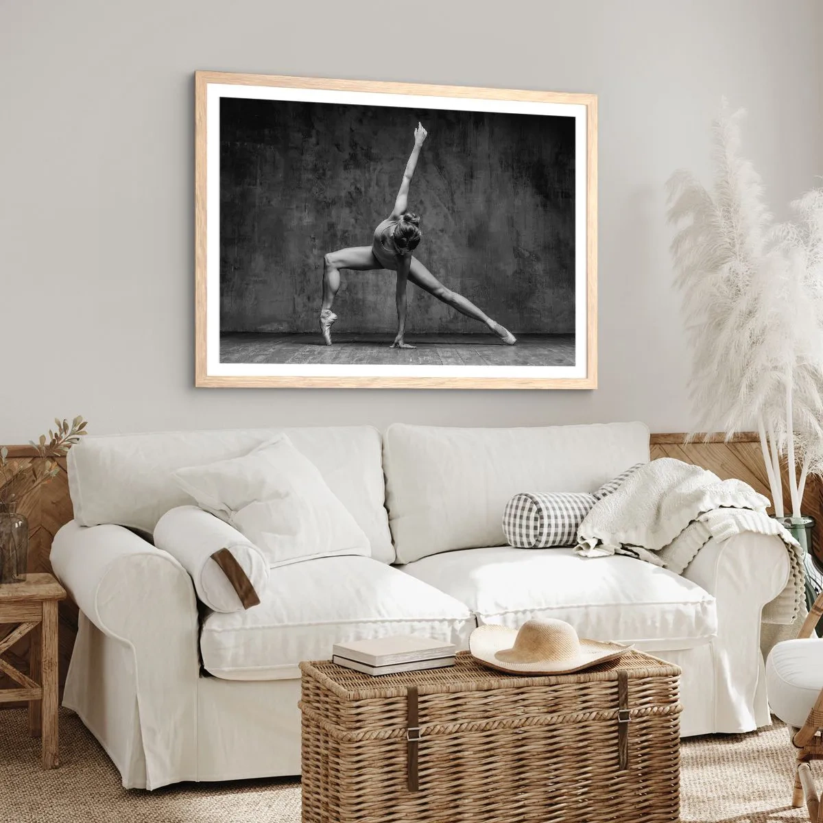 Poster in light oak frame - Ideal of Balance - 40x30 cm