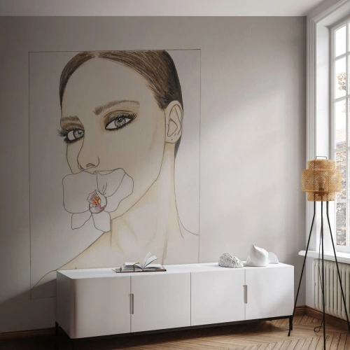 Photo Wallpaper Premium Canvas - Symbol of Elegance and Beauty - Abstraction, Piece, Woman - 500x350 cm