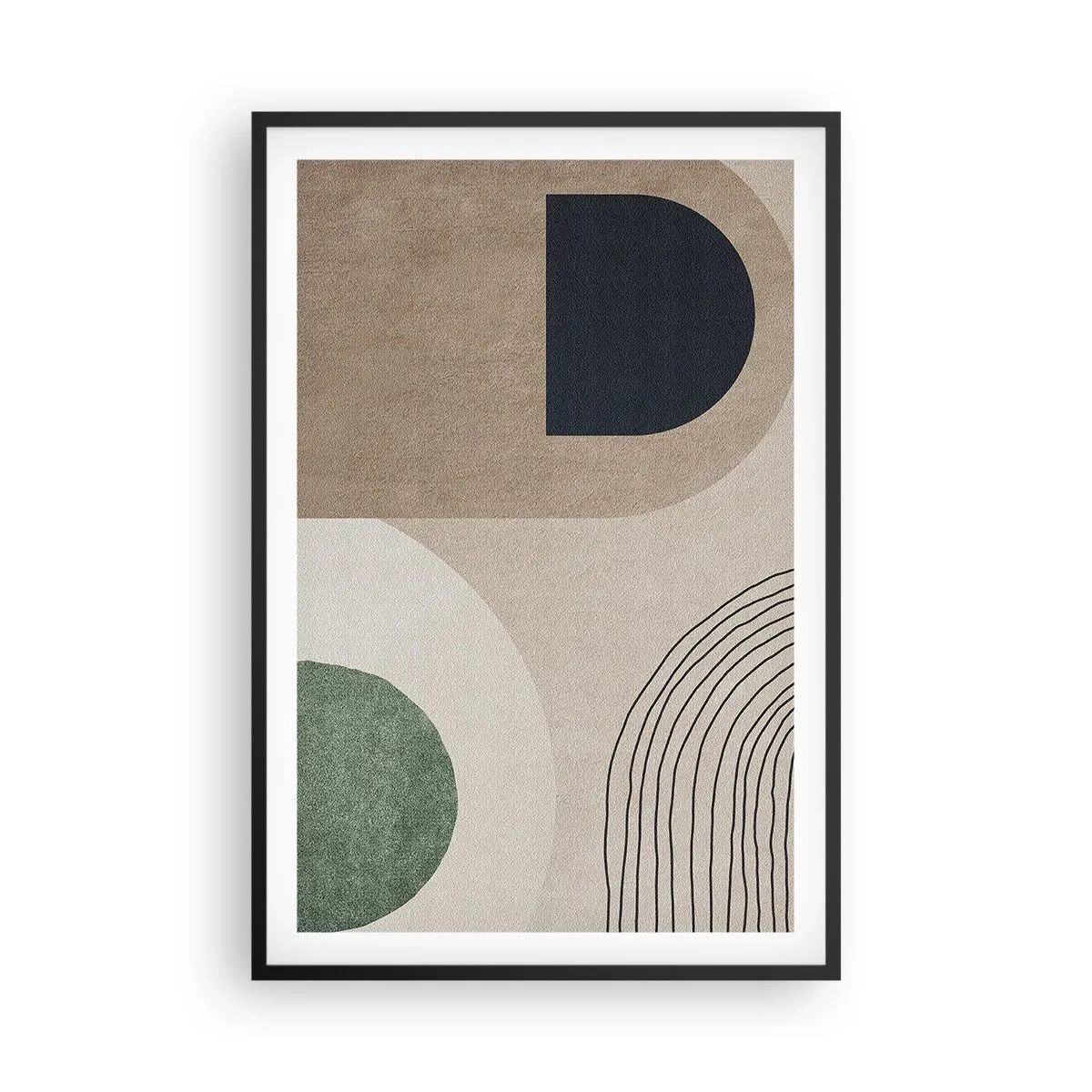 Poster in black frame - Gentleness of an Oval - 61x91 cm
