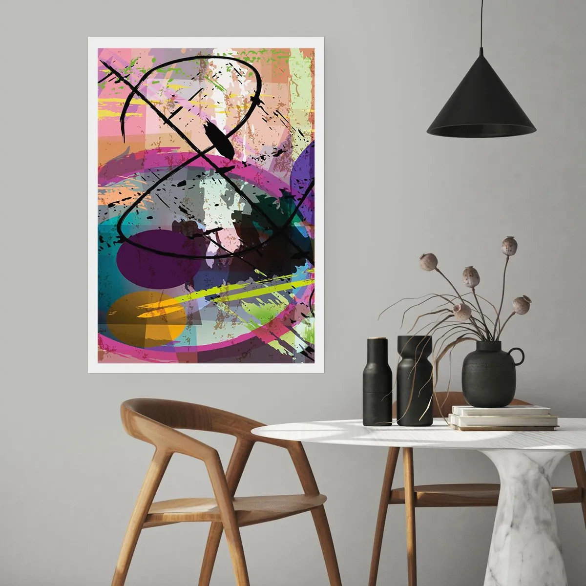 Poster - Straight Ahead or Around - 40x50 cm