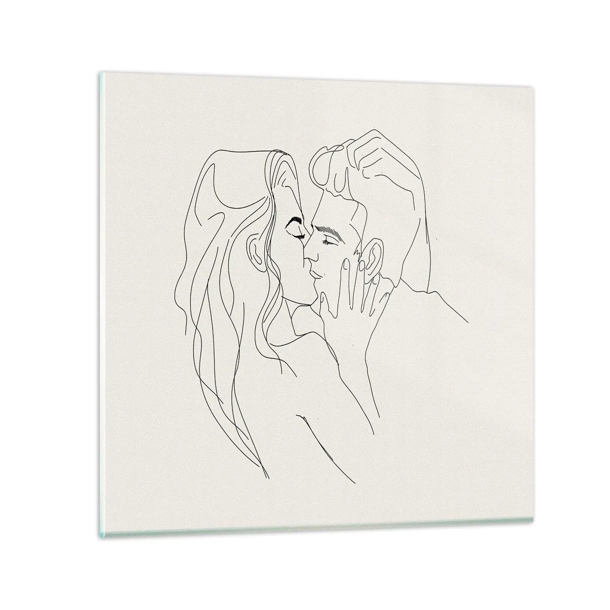 Glass picture - Tangled up by a Feeling - 30x30 cm