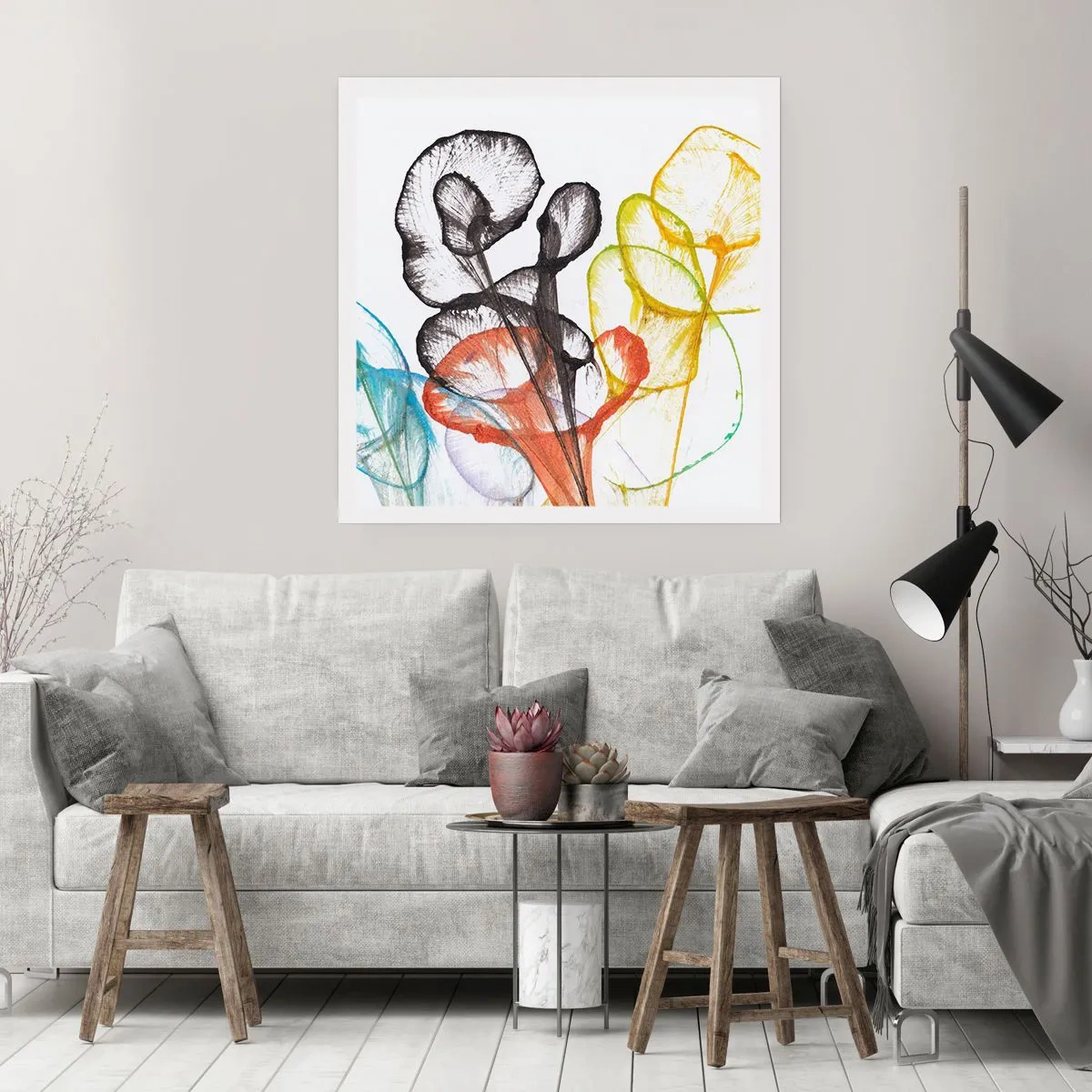 Poster - Flowers with a Soul - 50x50 cm