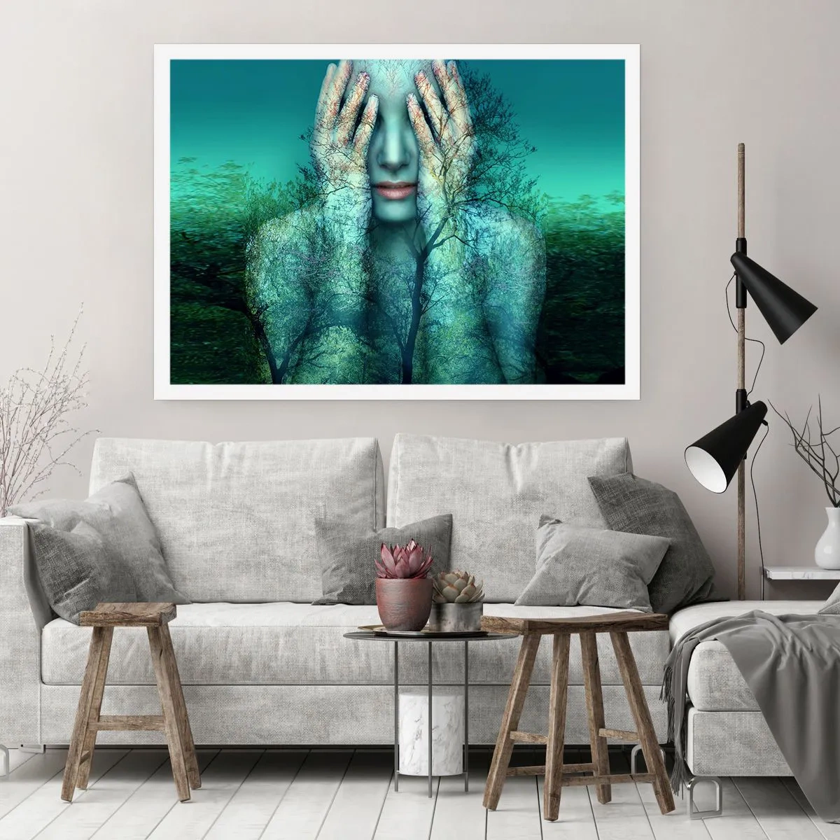 Poster - Submerged in Blue - 40x30 cm
