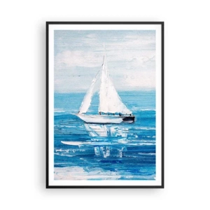 Poster in black frame - With a Friend by the Side - 70x100 cm