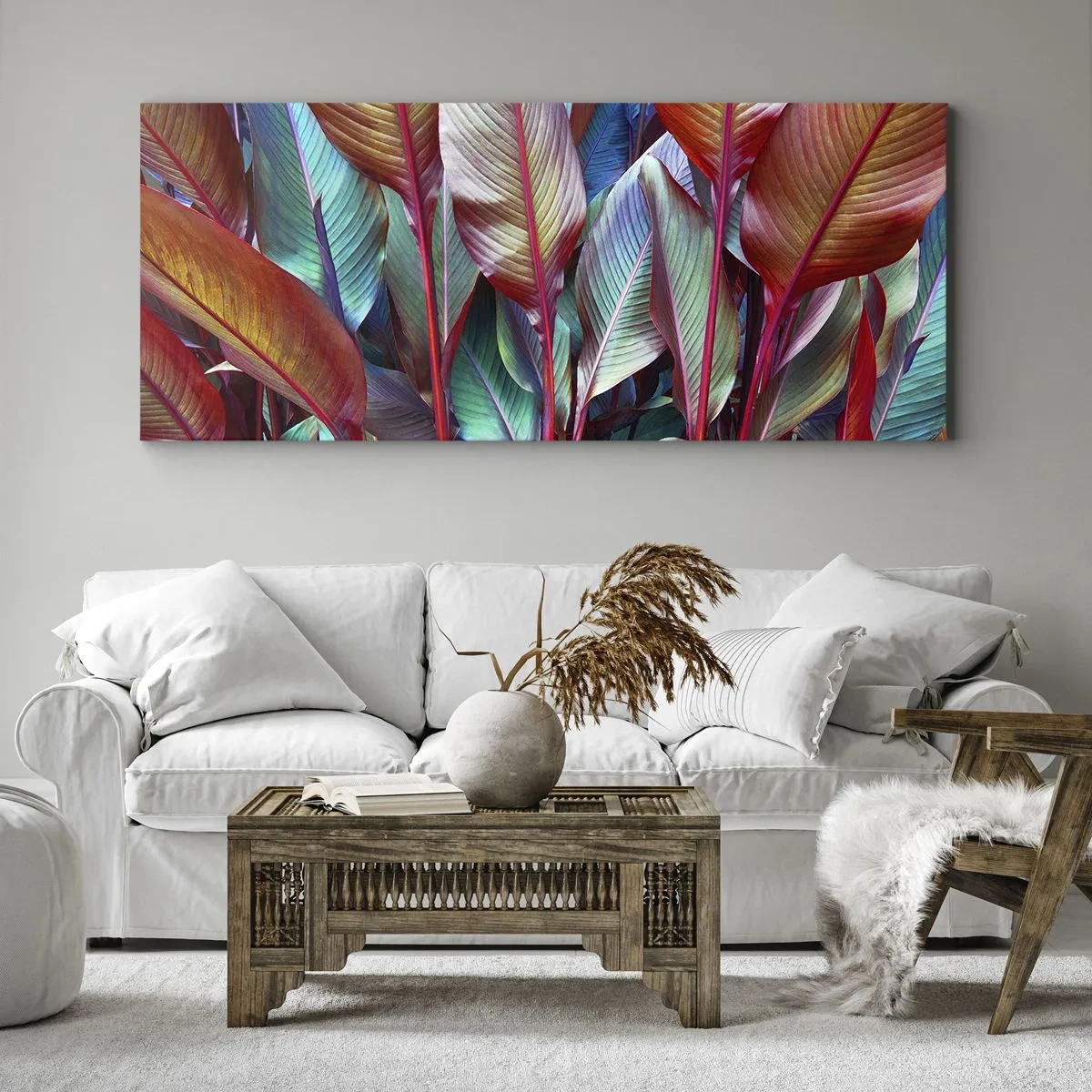 Canvas picture - Colourful Thicket - 140x50 cm