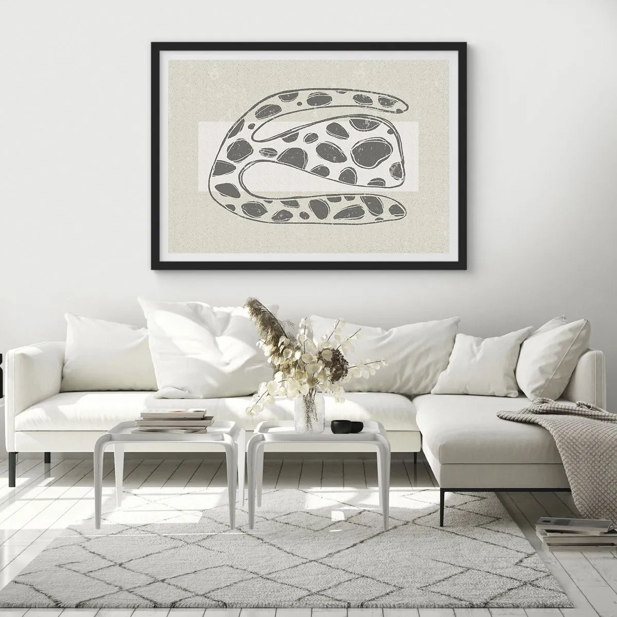 Poster in black frame - Curious Creature - 50x40 cm