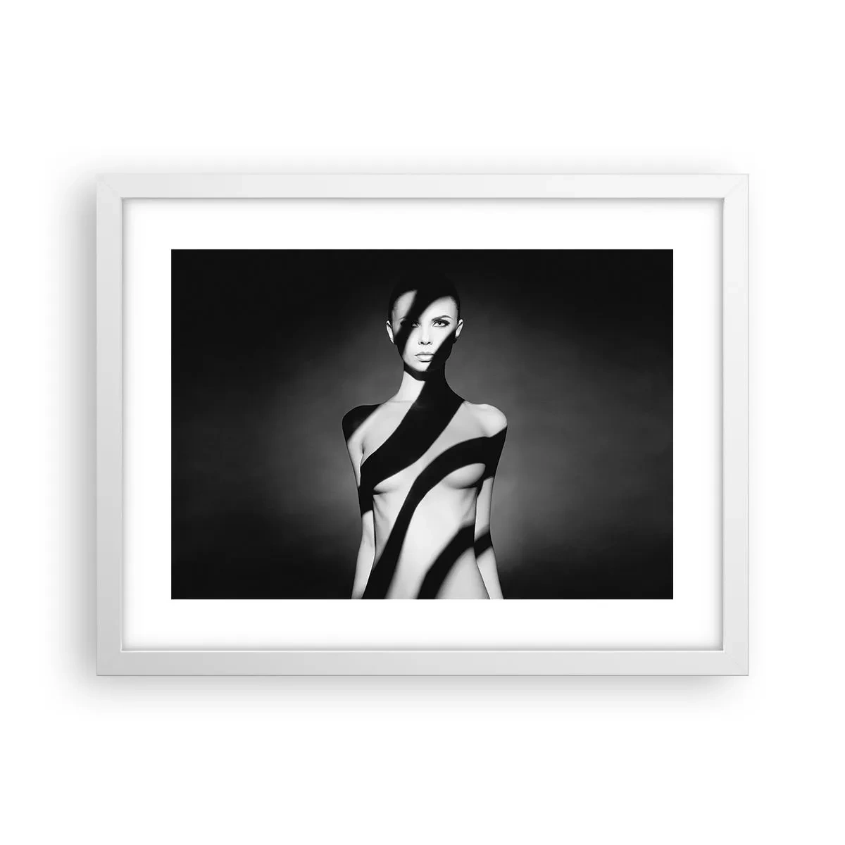 Poster in white frmae - In the Light and in the Shadow - 40x30 cm