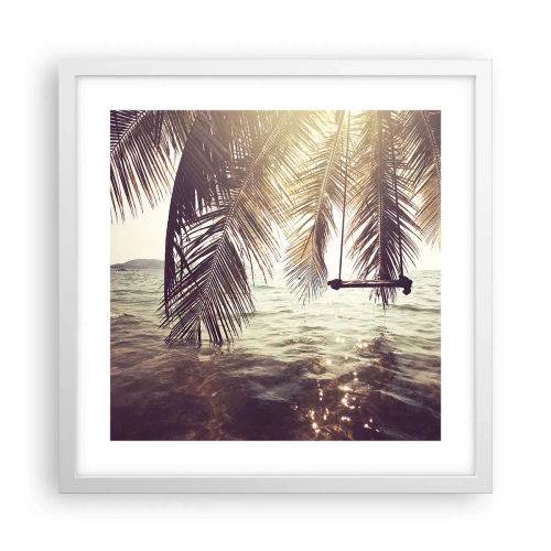 Poster in white frmae - You Can Dream as Much as You Wish - 40x40 cm