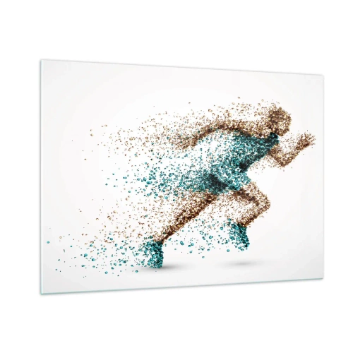 Glass picture - Life Is a Run - 100x70 cm