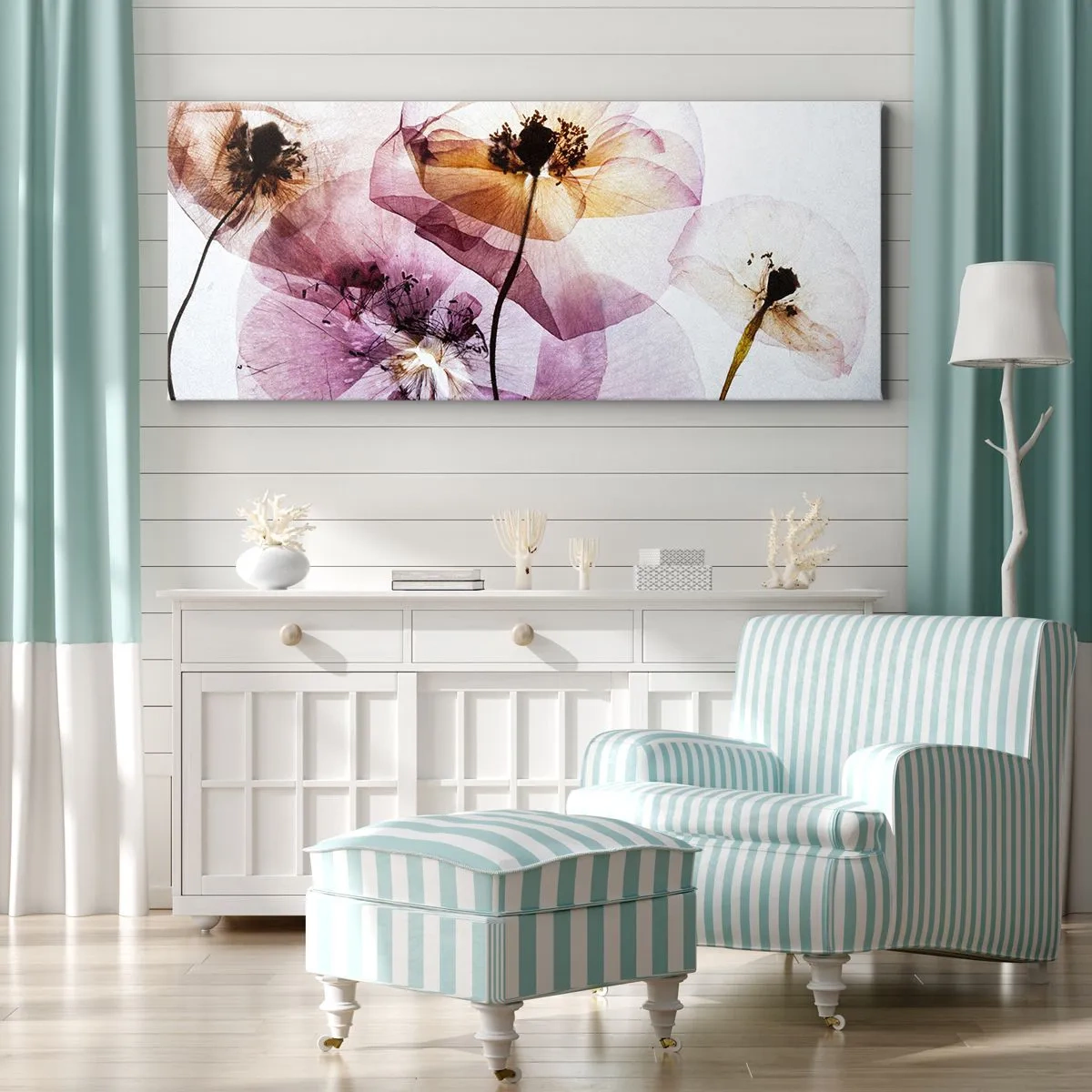 Canvas picture - Flower Body Slide - 160x50 cm
