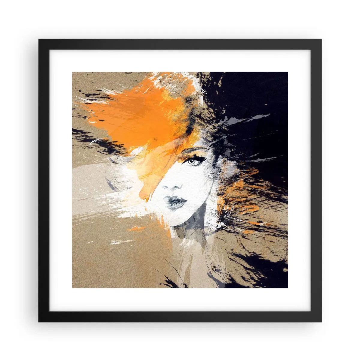 Poster in black frame - And There Was Light - 40x40 cm