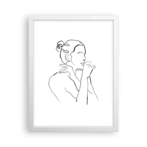 Poster in white frmae - Nude: Sensual Mystery - 30x40 cm