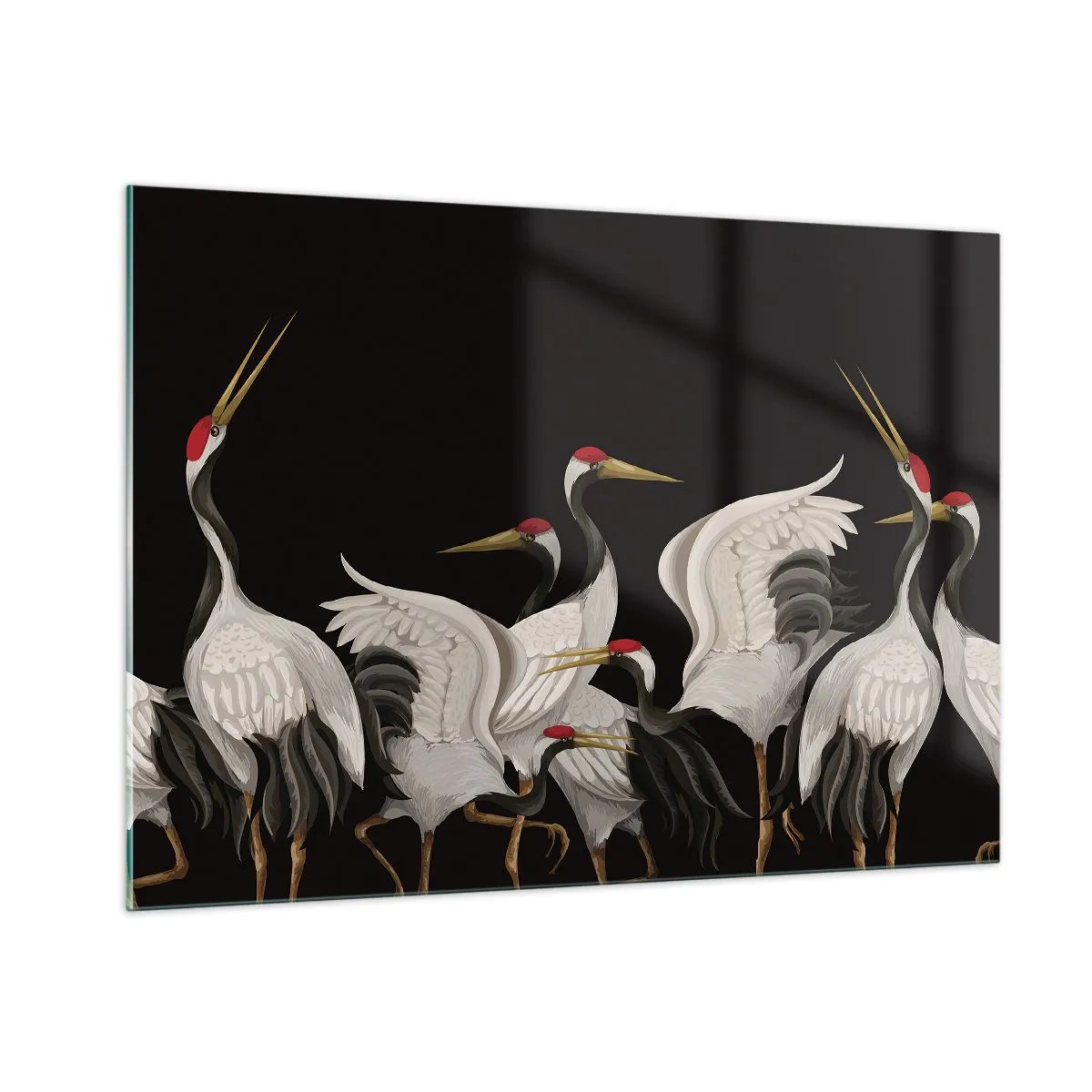 Glass picture - Bird Affairs - 100x70 cm