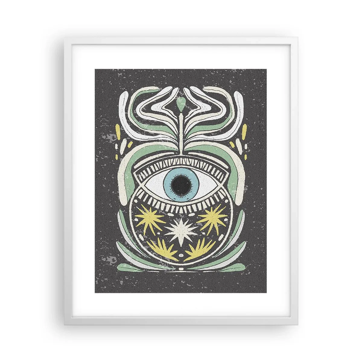 Poster in white frmae - Tribal Rituals - 40x50 cm