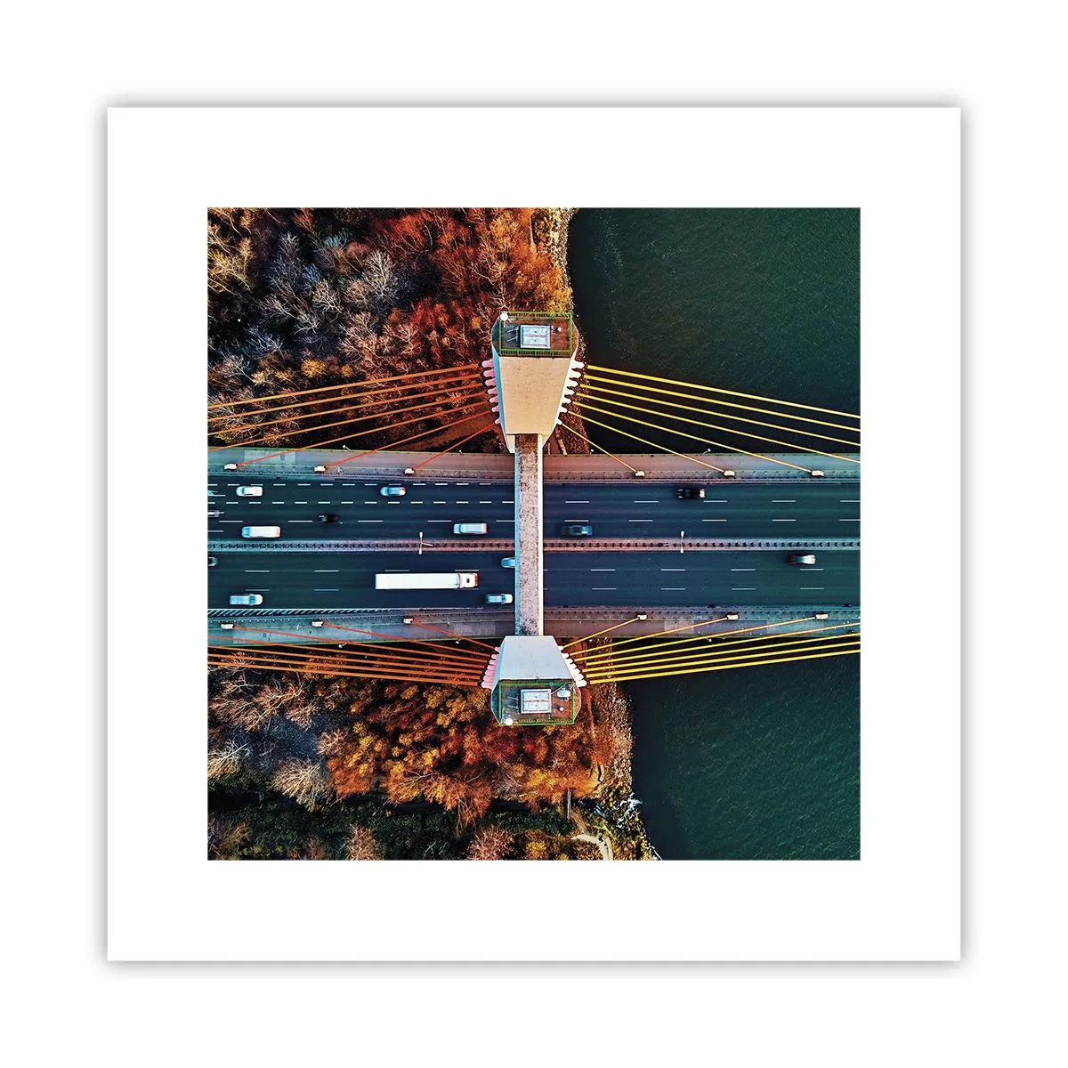 Poster - Behind Seas and Oceans - 30x30 cm