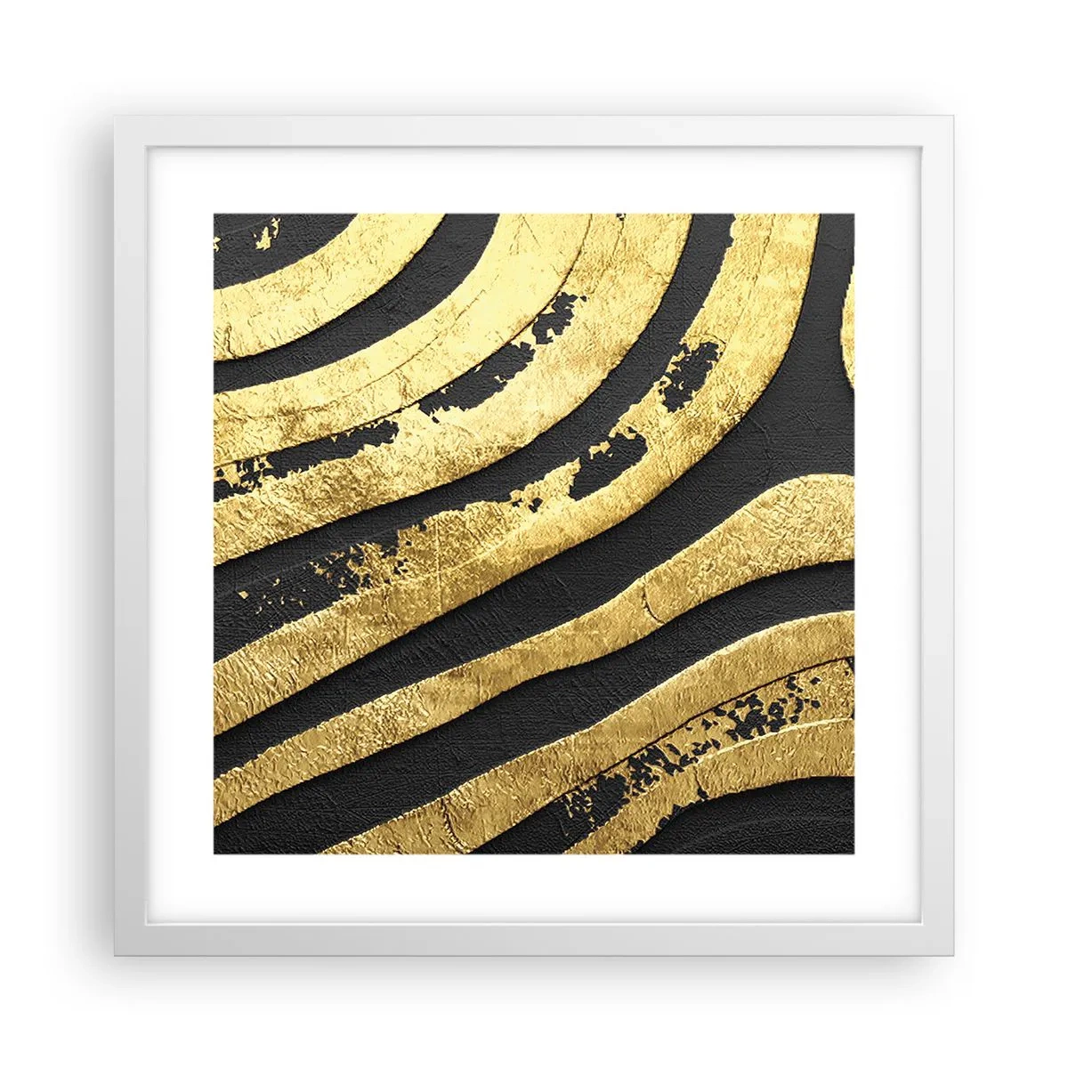 Poster in white frmae - Everything Flows - 40x40 cm