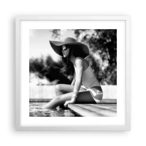 Poster in white frmae - Summer Dream - 40x40 cm