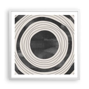 Poster in white frmae - Heart of the Matter - 60x60 cm