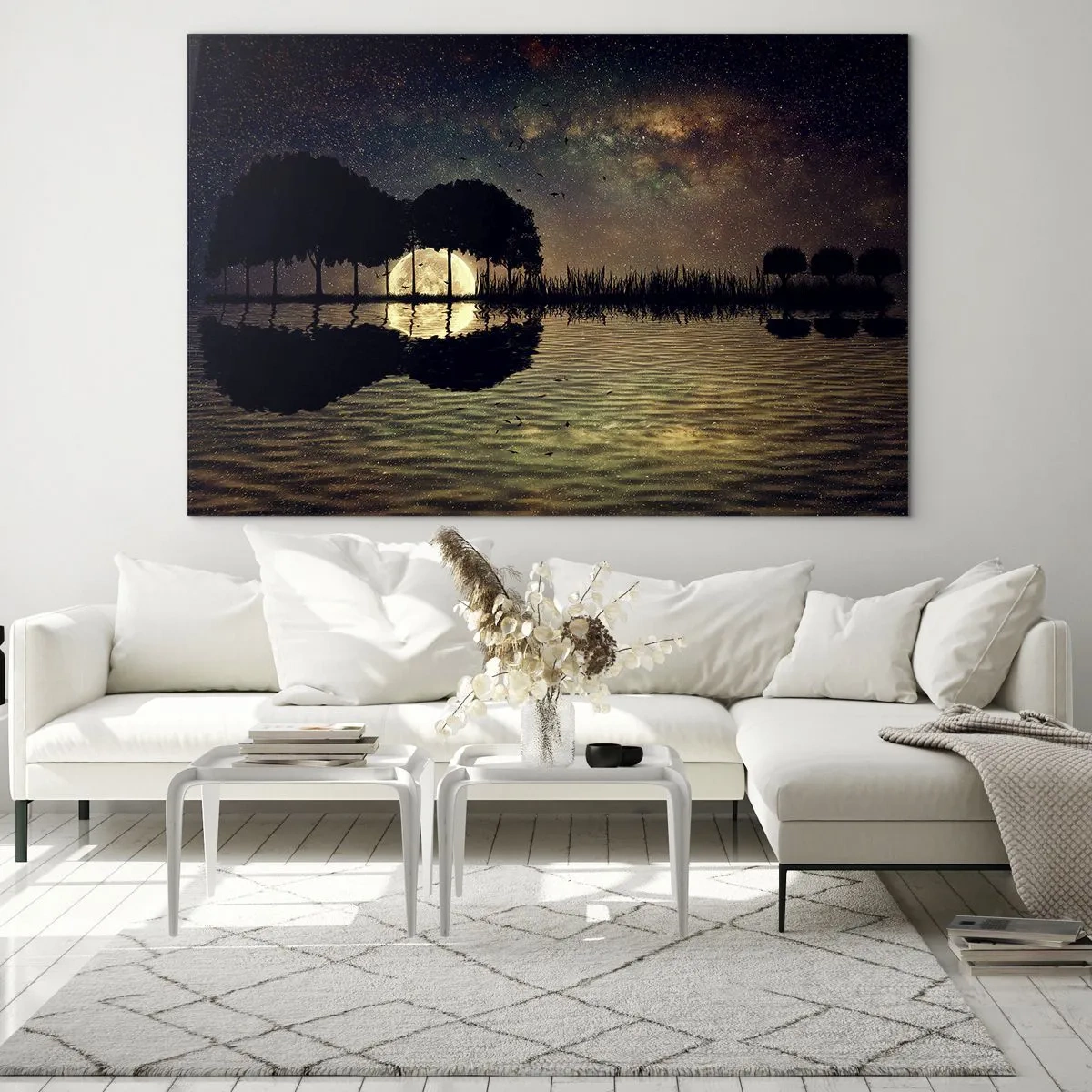 Glass picture - Night at the Edge of the World - 100x70 cm