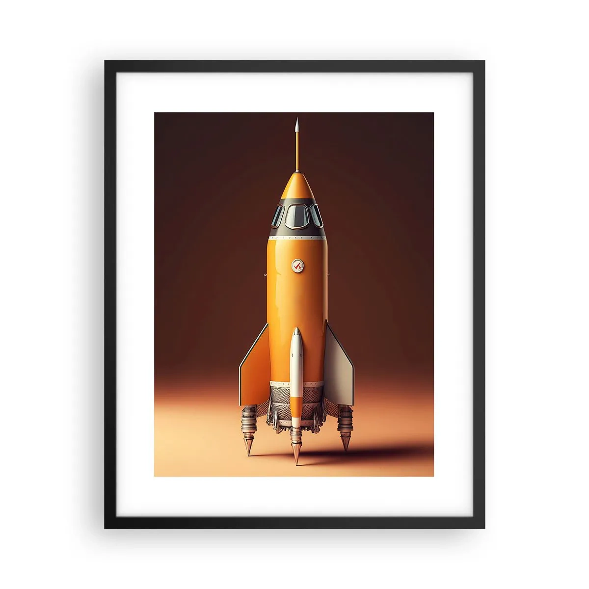 Poster in black frame - It Starts with a Dream - 40x50 cm