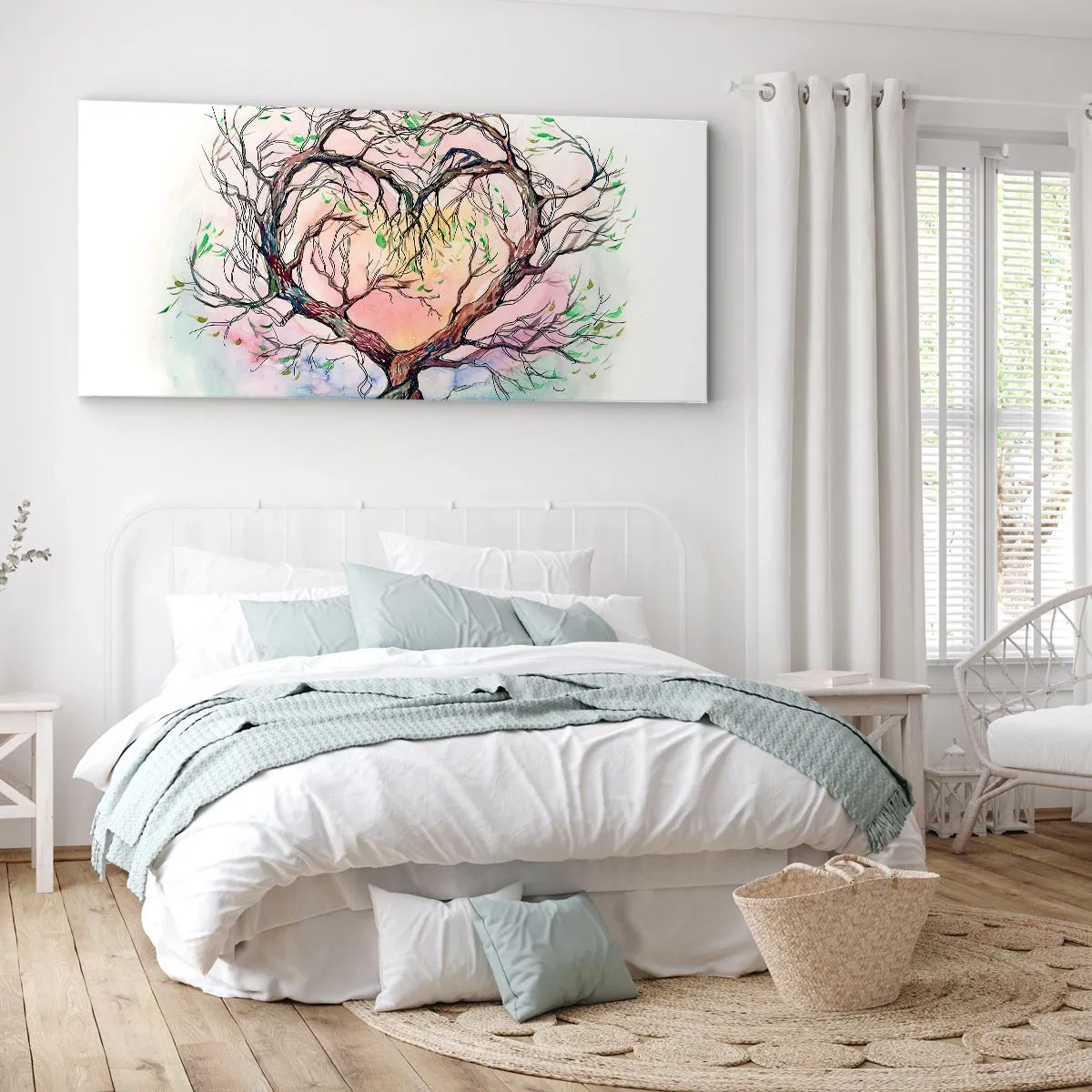 Canvas picture - Together Against the Wind - 120x50 cm
