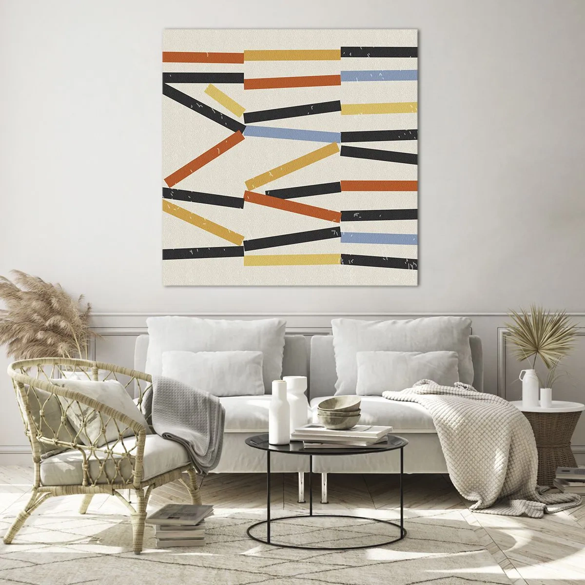 Glass picture - Horizontal Composition - 50x50 cm