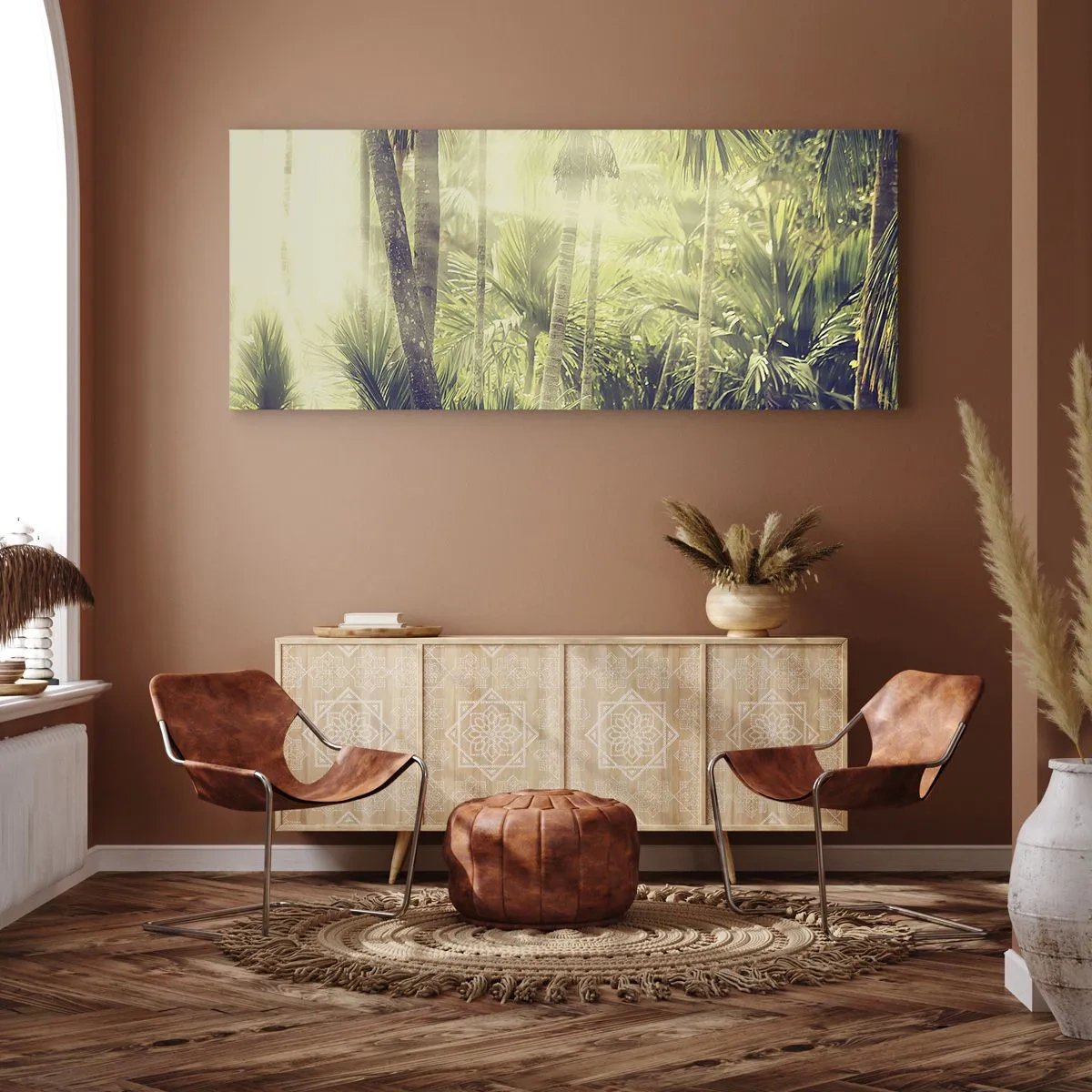 Canvas picture - In Green Heat - 100x40 cm