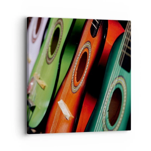 Canvas picture - Guitar Has Many Shades - 40x40 cm