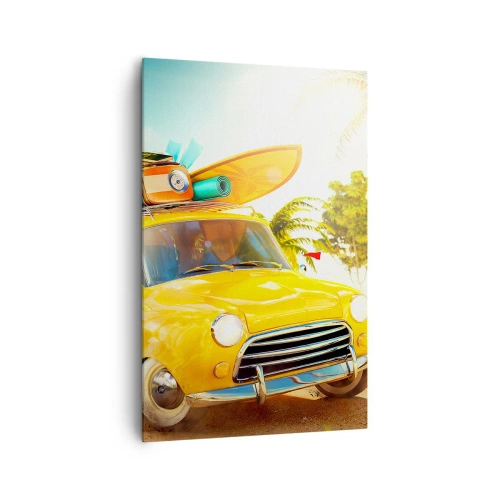 Canvas picture - Happy Travels - 80x120 cm