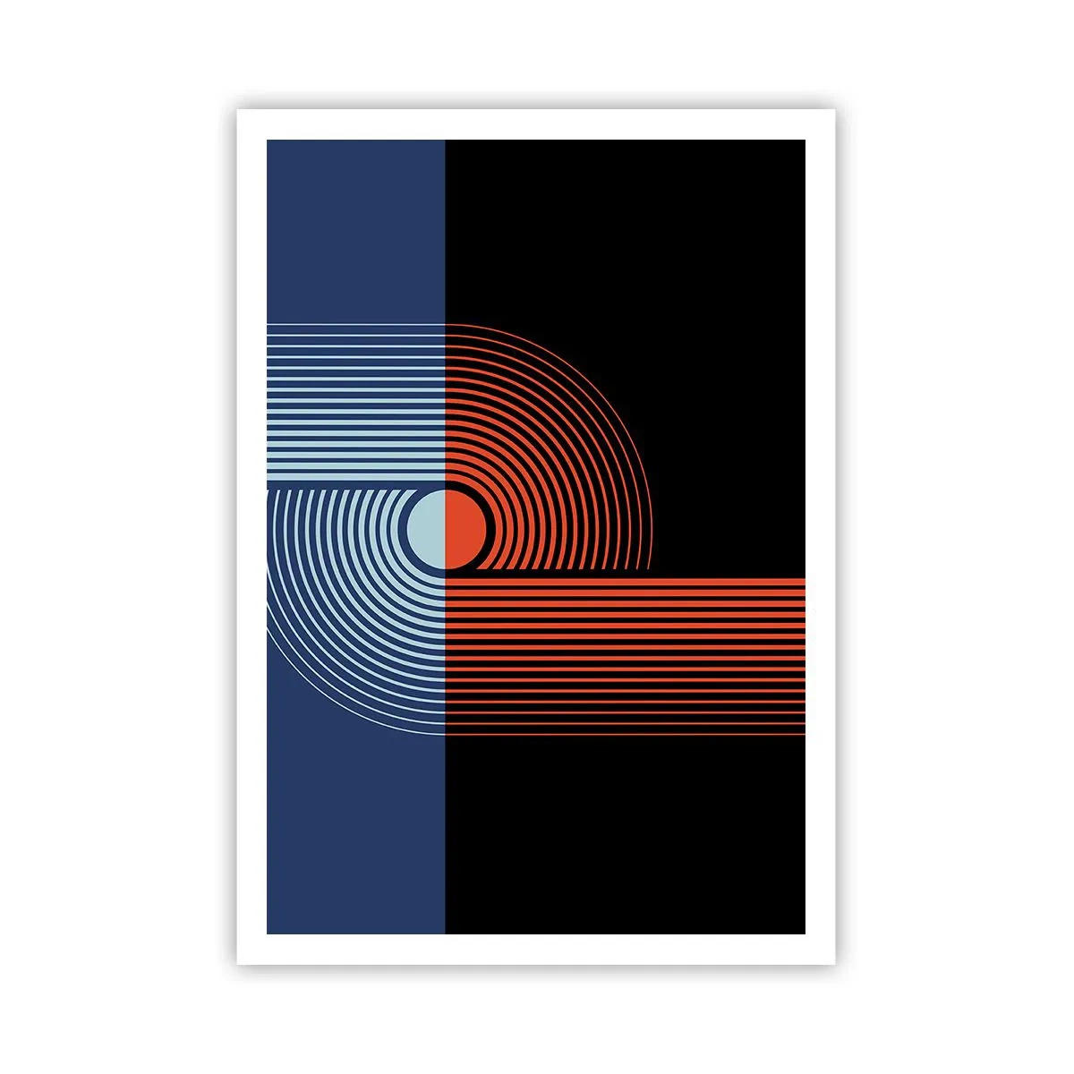 Poster - In a Geometrical Embrace - 70x100 cm