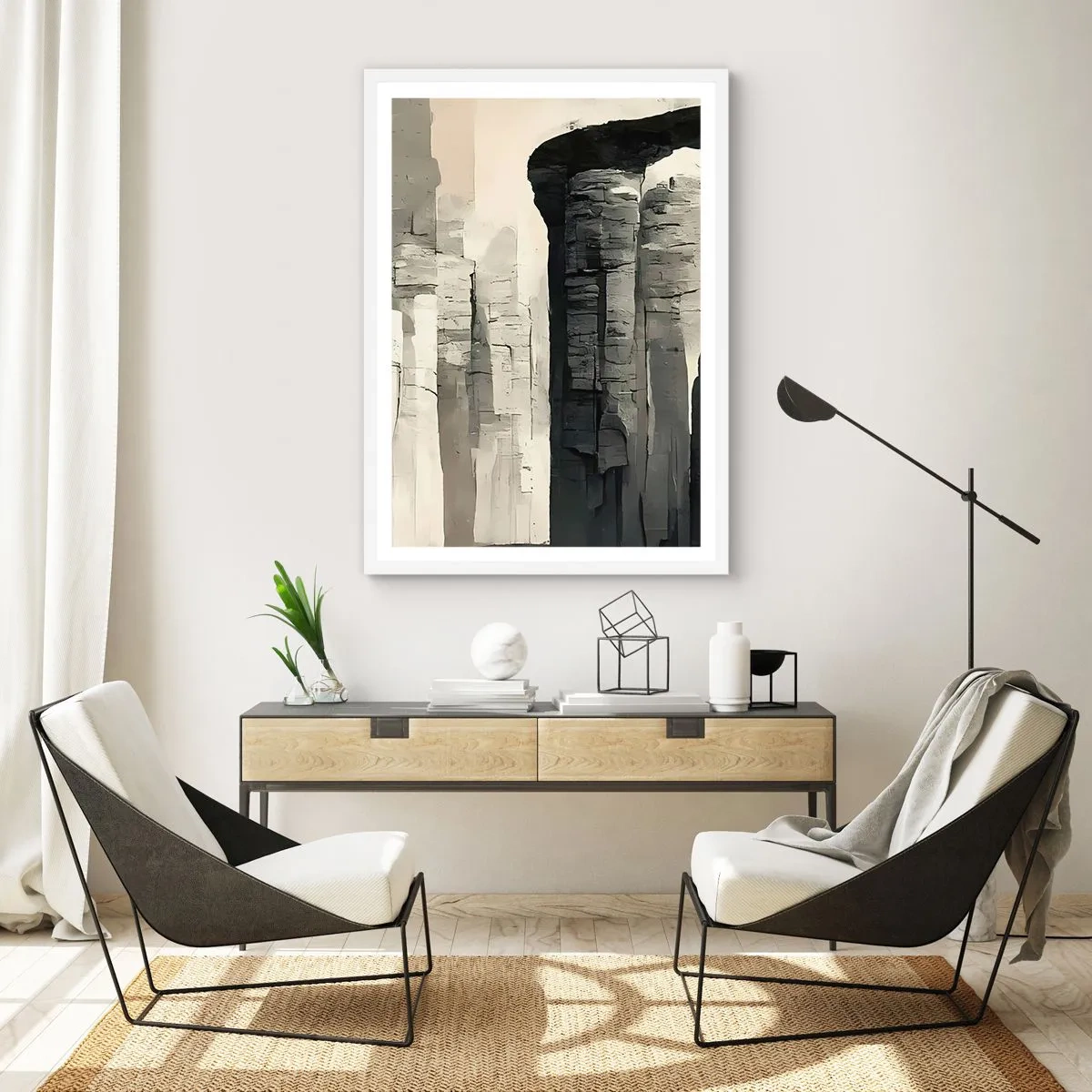 Poster in white frmae - Majesty of Antiquity - 50x70 cm