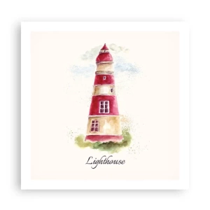 Poster - Around It the Weather Is Always Nice - 60x60 cm