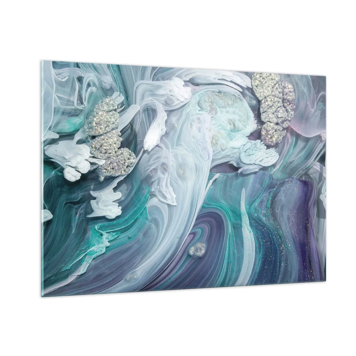 Glass picture - Currents of Blue - 100x70 cm