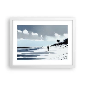 Poster in white frmae - All Alone - 40x30 cm