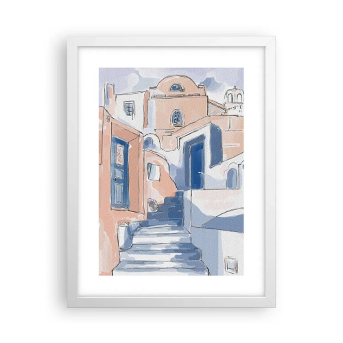 Poster in white frmae - Exotic City - 30x40 cm