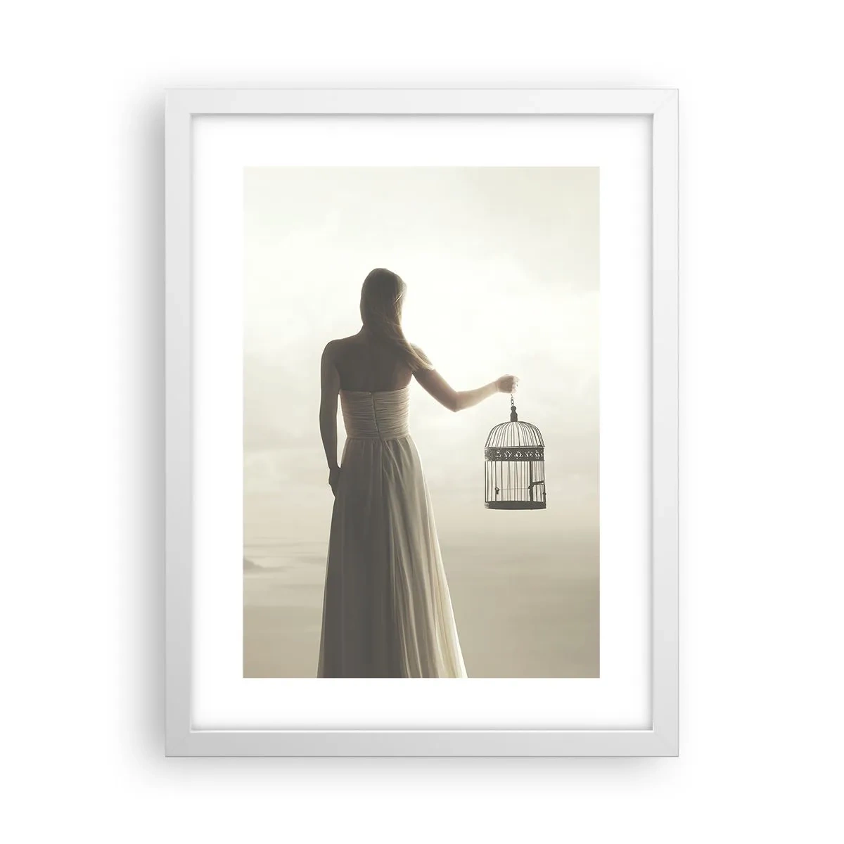 Poster in white frmae - Be Free - 30x40 cm